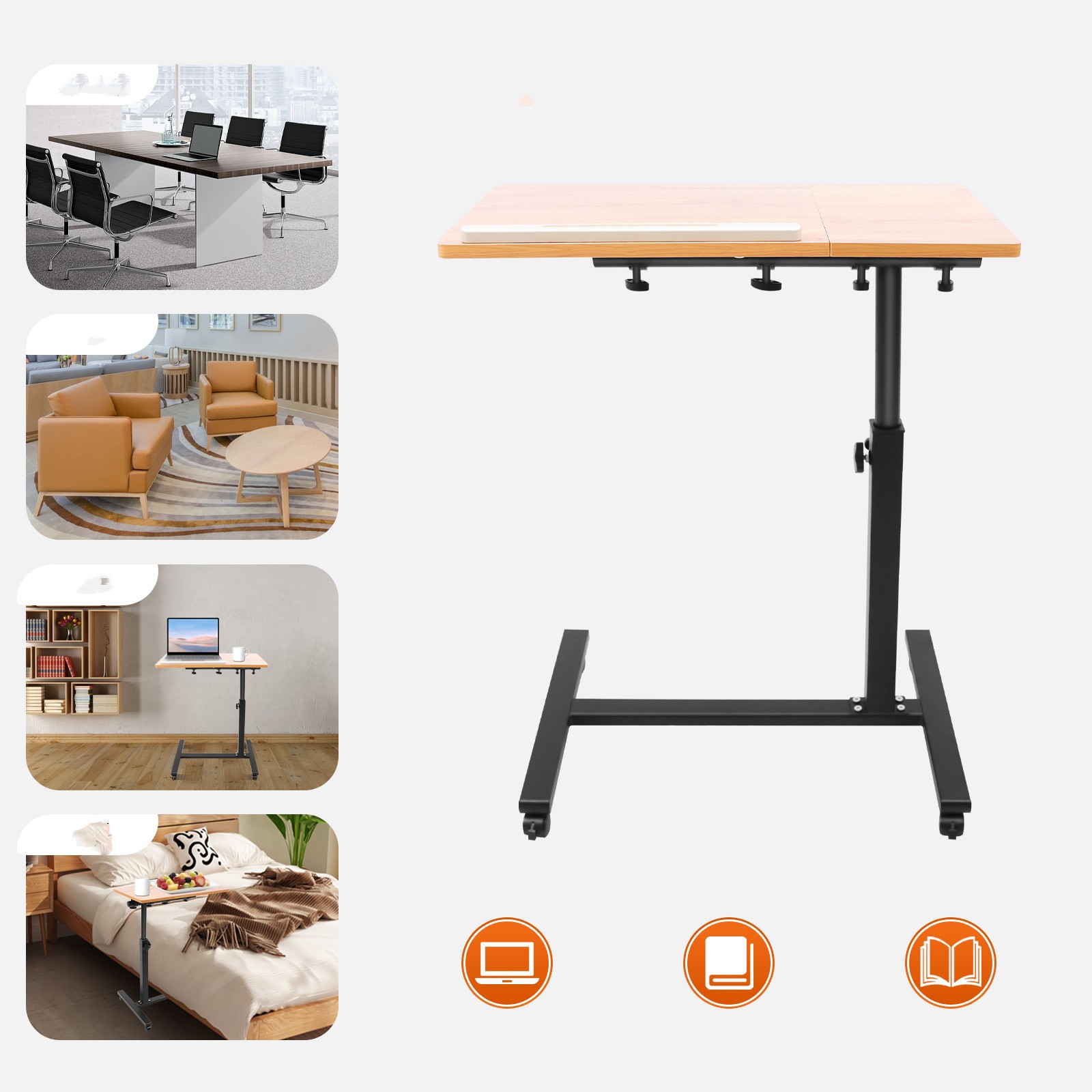Desk Setup Pc - Regulowany stolik na laptopa, obracany o