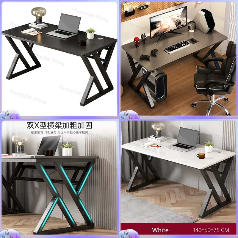 L Shaped Desk Setup - Nowoczesne minimalistyczne biurko komputerowe do domowego