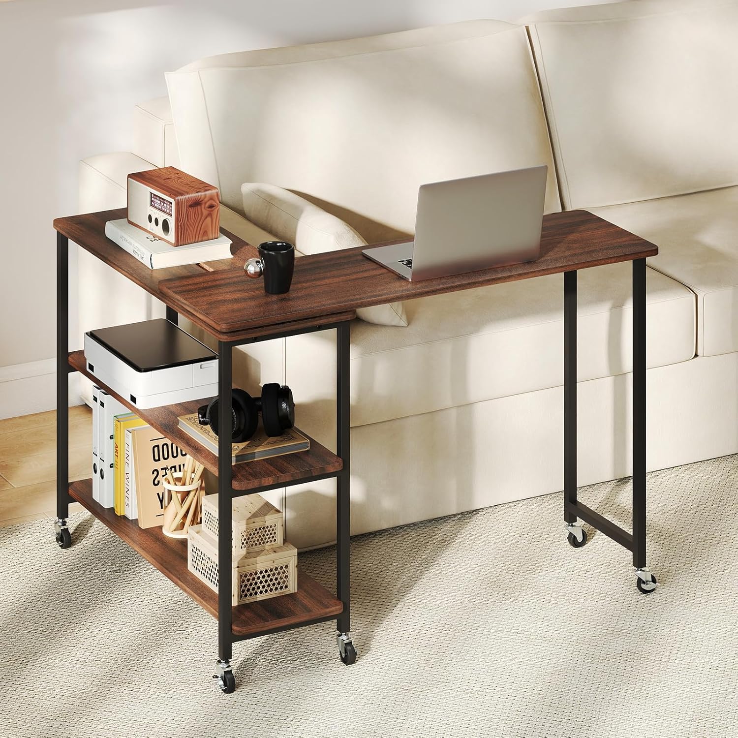 Desk Setup Ideas - 360 ° Obrotowy stolik boczny z