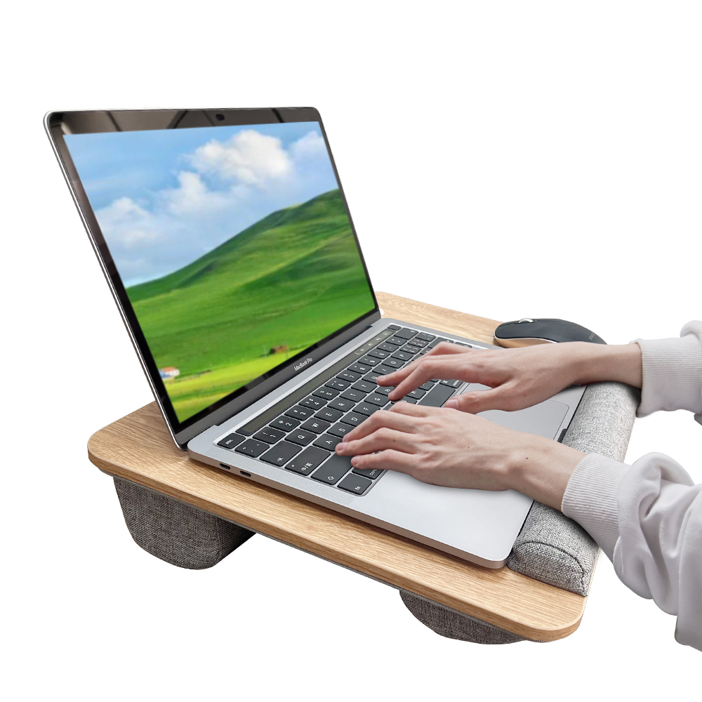 Desk Setup Ideas - Drewniany podwieszany stolik do nauki Mumucc,