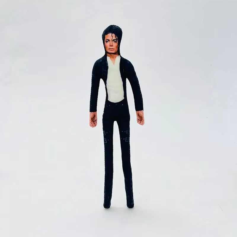 Desk Setup Decor - Personalizowana pluszowa figurka z ruchomymi stawami,