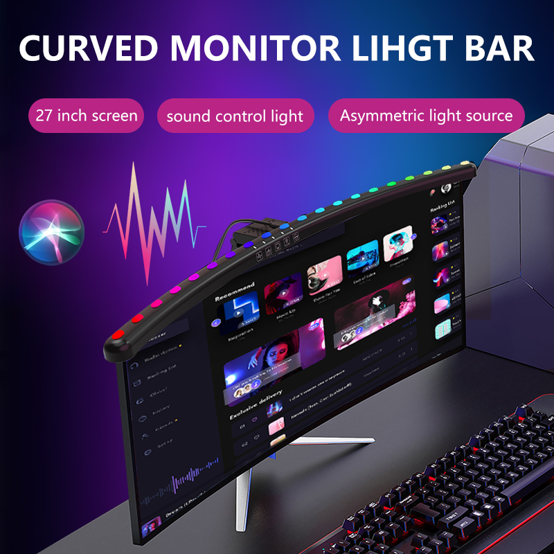 Listwa świetlna RGB do monitor – Desk Setup For Office recenzja i cena
