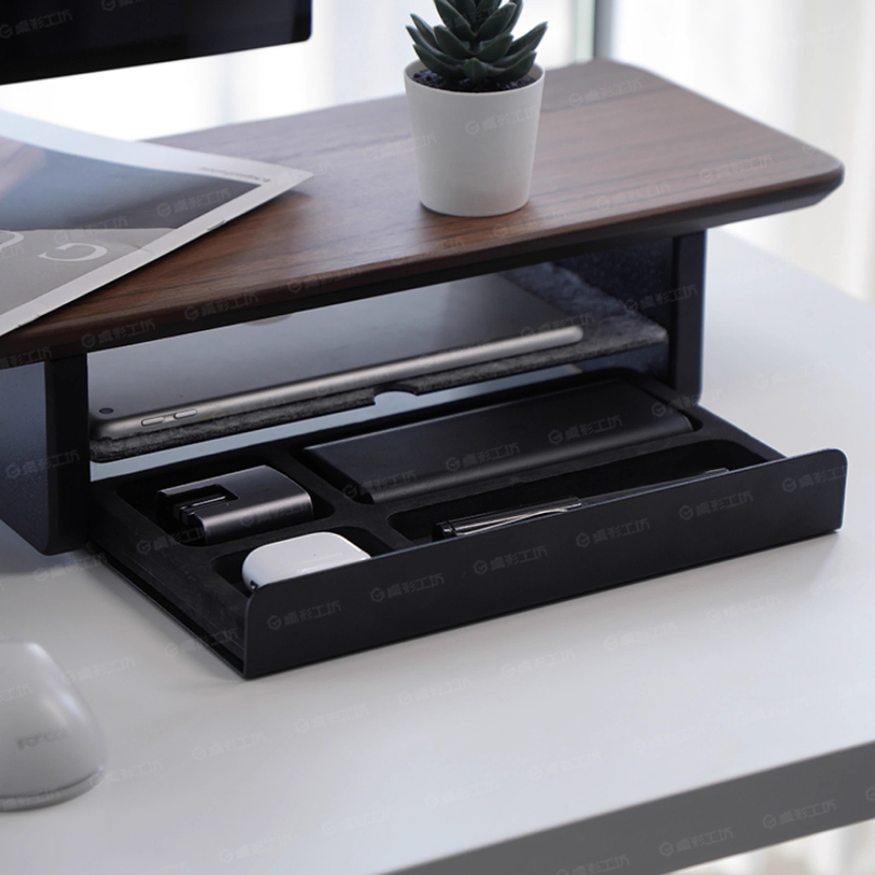 Podstawka pod monitor z szufla – Desk Setup For Office recenzja i cena