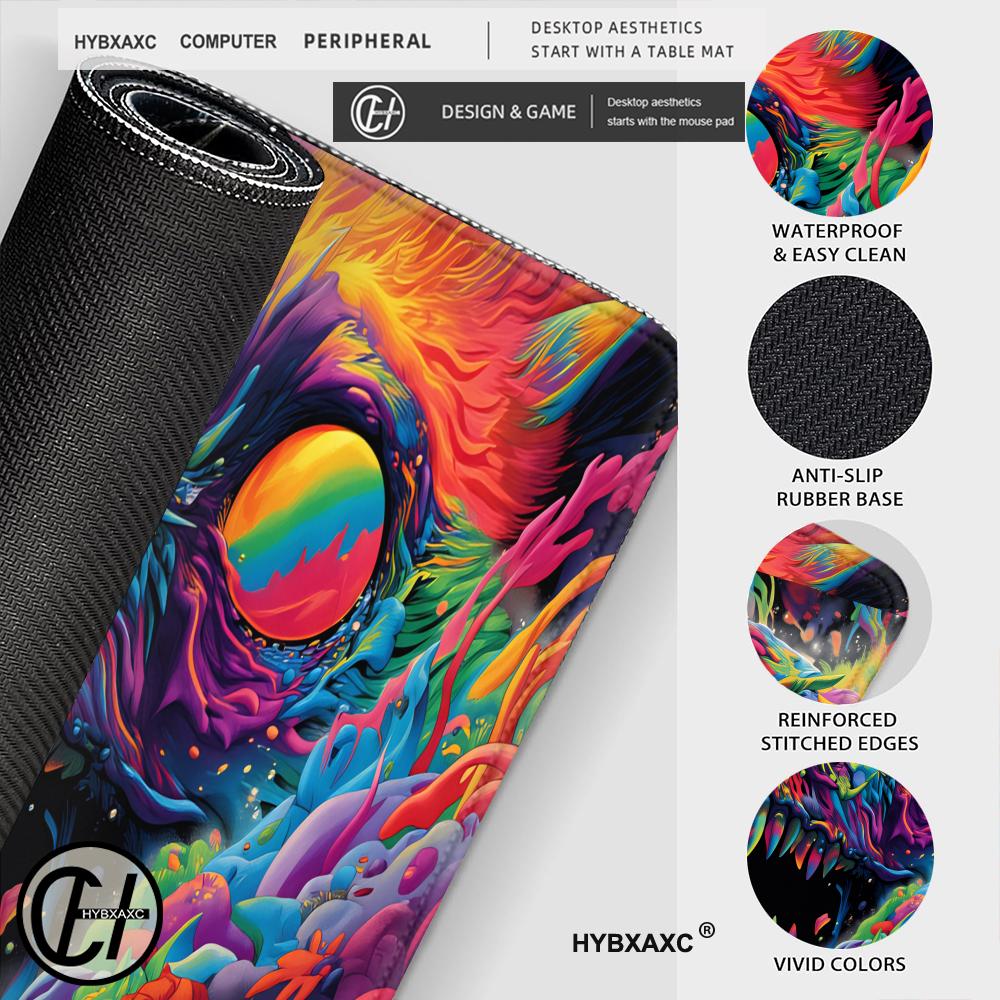 HYBXAXC Psychodeliczna Mata na – Desk Setup Art recenzja i cena