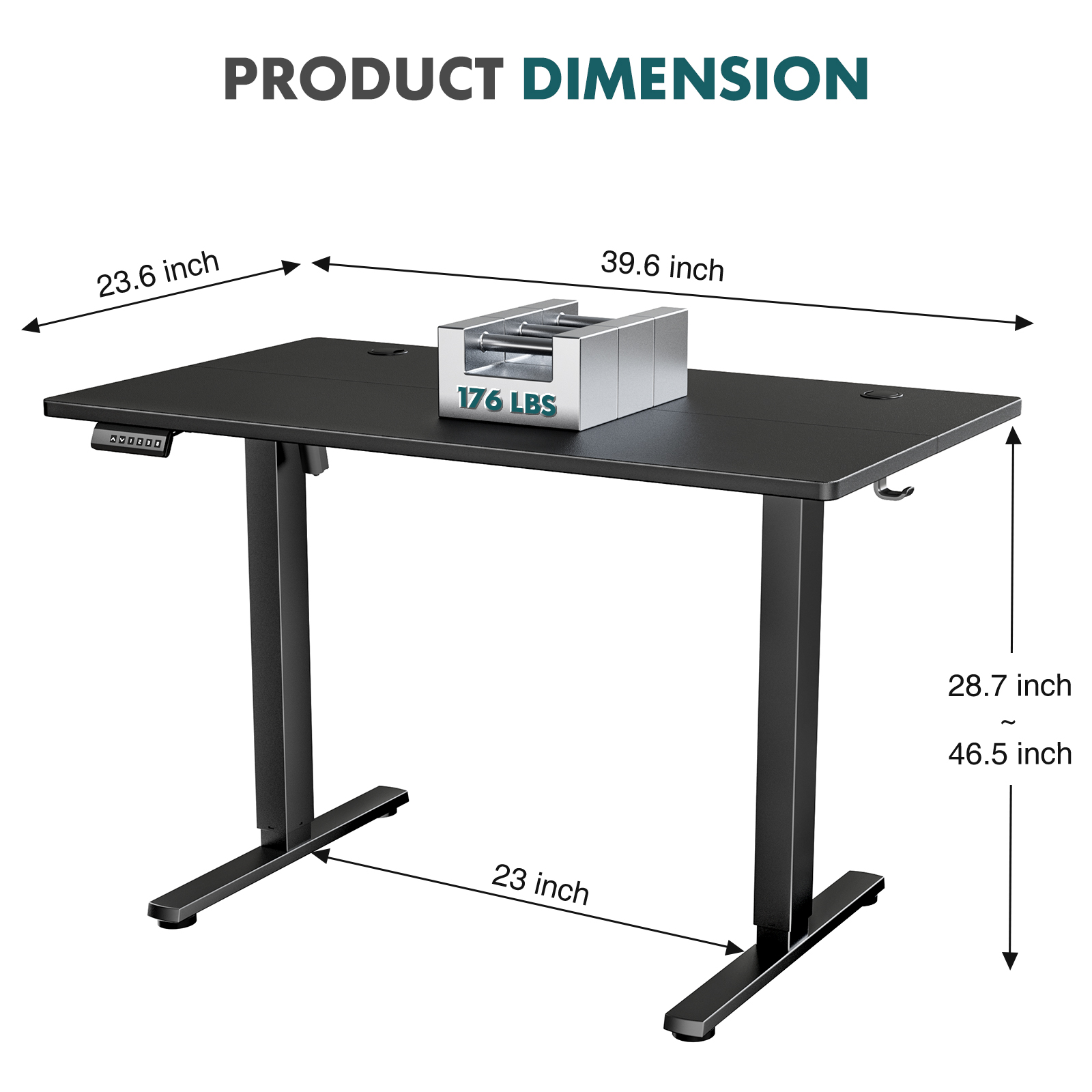 Biurko elektryczne MCQ z regul – Desk Setup Pc recenzja i cena