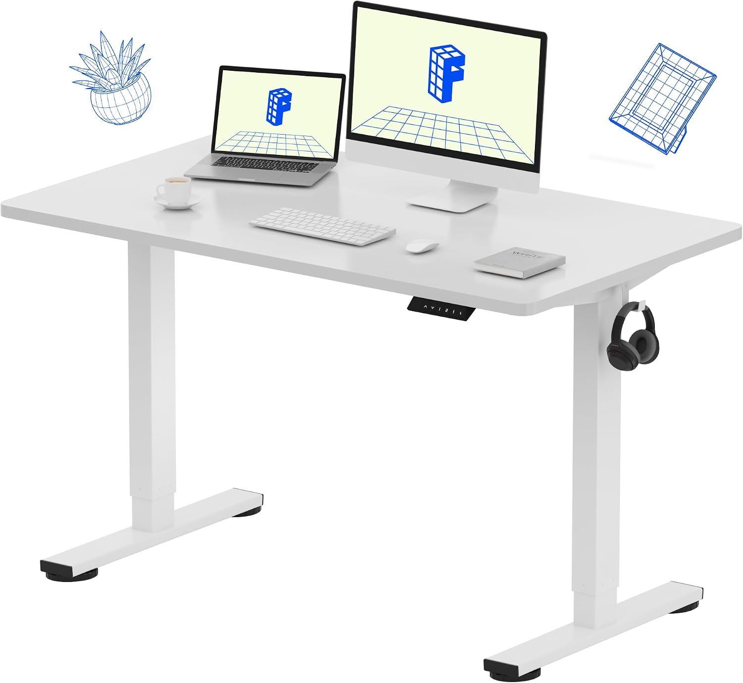 FLEXISPOT EN1 Biurko Stojące J – Desk Setup One Monitor recenzja i cena
