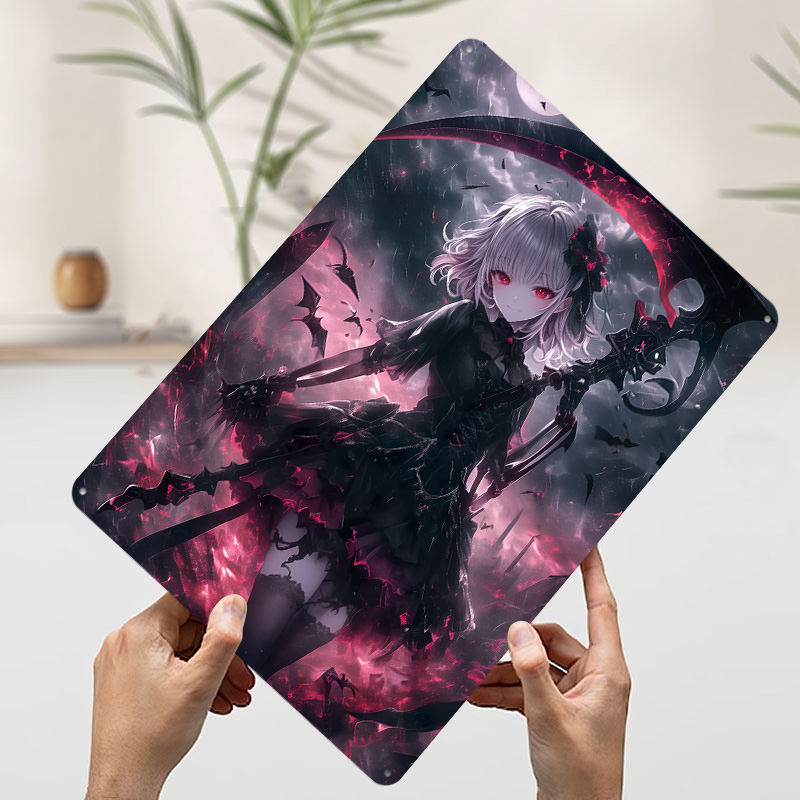 Plakat Demon Grim Reaper Girl, – Desk Setup Art recenzja i cena