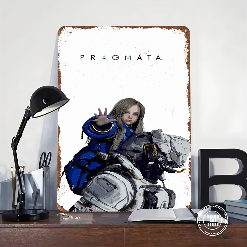 Metalowy plakat z postaciami z – Desk Setup Art recenzja i cena