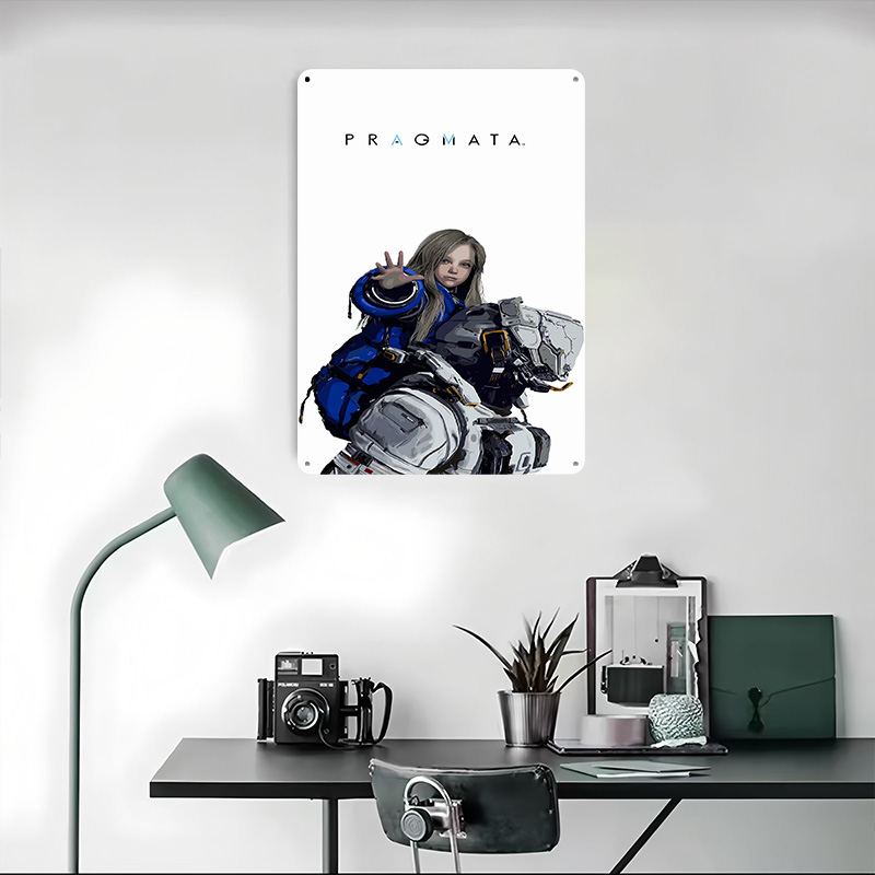 Metalowy plakat z postaciami z – Desk Setup Art recenzja i cena