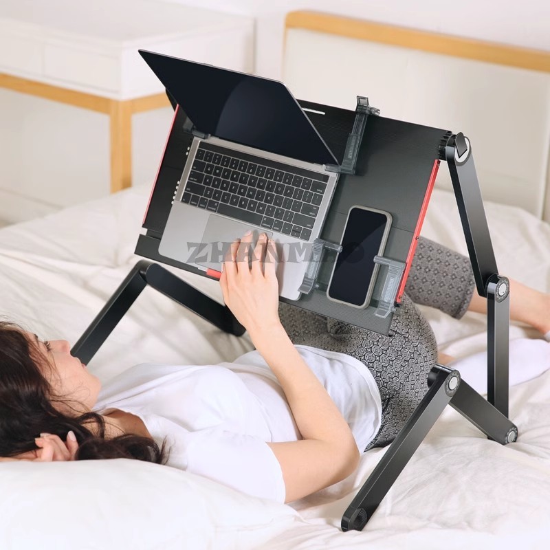 Leżący płaski na łóżku, biurko – Desk Setup Ideas recenzja i cena